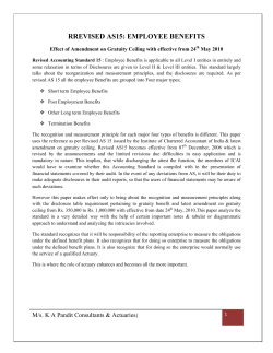 rrevised as15: employee benefits