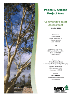 Phoenix, Arizona Project Area - i-Tree