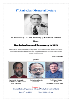 Concept Note - Delhi School of Social Work