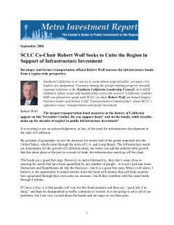 SCLC Co-Chair Robert Wolf Seeks to Unite the Region in Support of