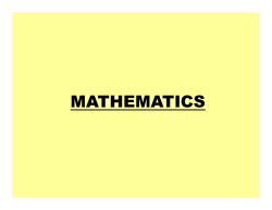 mathematics
