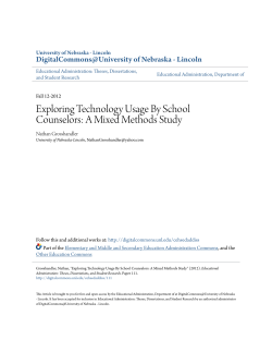 Exploring Technology Usage By School Counselors: A Mixed