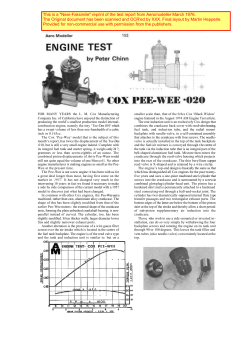 Pee Wee .020, AeroModeller, March 1976 - MH