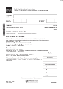 November 2016 (v6) QP - Paper 3 CIE Chemistry A-level