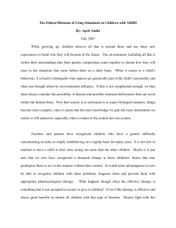 The Ethical Dilemma of Using Stimulants in Children with ADHD