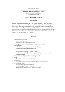 Lecure 5 Scientific Theory II