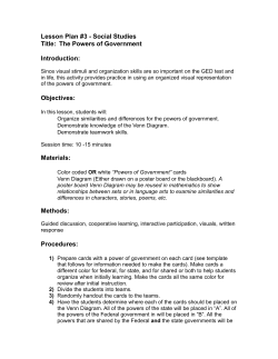 Powers of Government