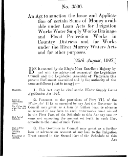 No. 3506. An Apt to saiictioii the Issue and Applica