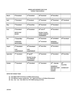 1st Great Blue 5th Greenback 12th Greenback 8th and 9th