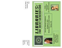 Conference Program Redirect - North Carolina Library Association
