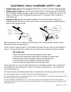 Does My Child Need a Booster Seat