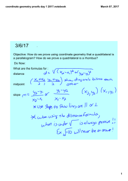 coordinate geometry proofs day 1 2017.notebook