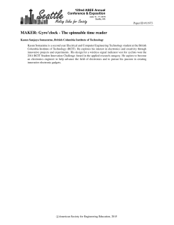 MAKER: Gyro`clock - The spinnable time reader