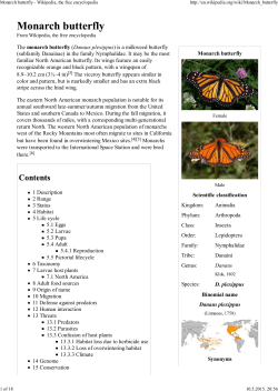 Monarch butterfly - Wikipedia, the free encyclopedia