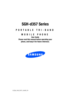 SGH-d357 Series