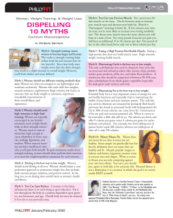 dispelling 10 myths - PhillyFIT Magazine