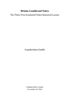 Britain, Gandhi and Nehru