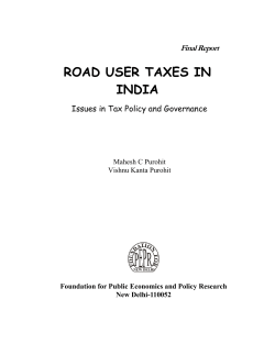 road user taxes in india