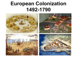 European Colonization 1492-1790