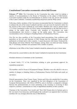 - Constitutional Convention