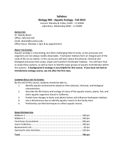 Biology 404 - CSU, Chico