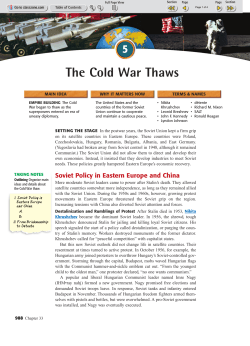 The Cold War Thaws - History With Mr. Green