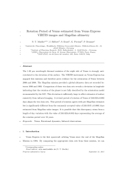 Rotation Period of Venus estimated from Venus Express
