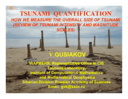review of tsunami intensity and magnitude scales