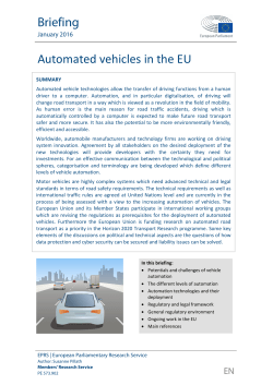 self-driving systems - European Parliament