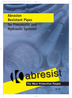 Abrasion Resistant Pipes for Pneumatic and Hydraulic Systems