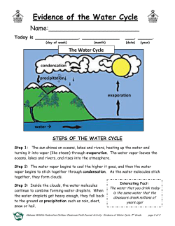 Evidence of the Water Cycle - Alabama Wildlife Federation