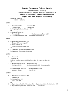 Chemistry - Bapatla Engineering College