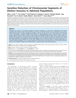 Sensitive Detection of Chromosomal Segments of Distinct Ancestry