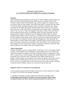 Literature Circle Guide to AL CAPONE DOES MY SHIRTS by