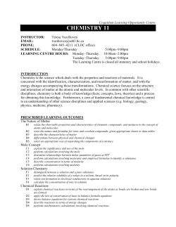 chemistry 11