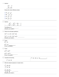 Math 89-99 Packet - Lower Columbia College