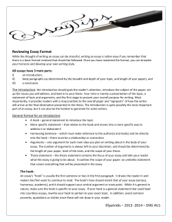 Writing an Introduction