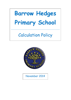 Policy - Barrow Hedges Primary School