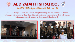 The Lion King`s - Circle of Life was an apt assembly for the students