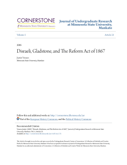 Disraeli, Gladstone, and The Reform Act of 1867