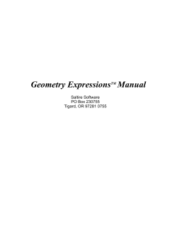 Geometry Expressions Manual