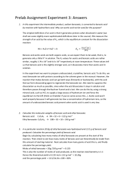 Prelab Assignment Experiment 3: Answers