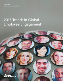 2013 Trends in Global Employee Engagement