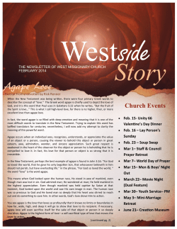 Agape Love - West Missionary Church