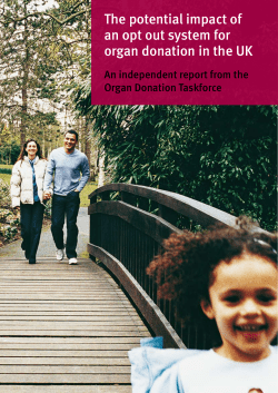 The potential impact of an opt out system for organ donation in the UK