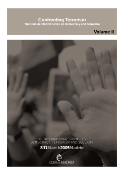 Confronting Terrorism - Instituto de Relaciones Internacionales