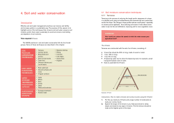 4. Soil and water conservation