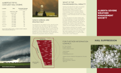 hail suppression - Insurance is evolving