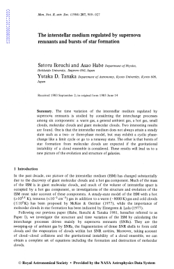 The interstellar medium regulated by supernova