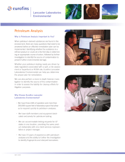 Petroleum Analysis